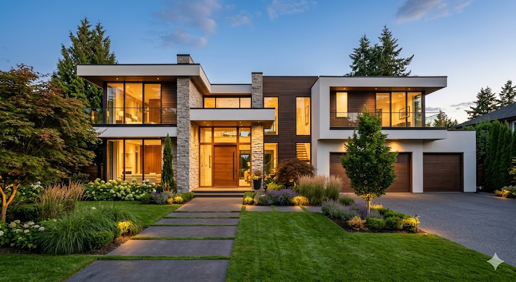 Contemporary luxury home exterior