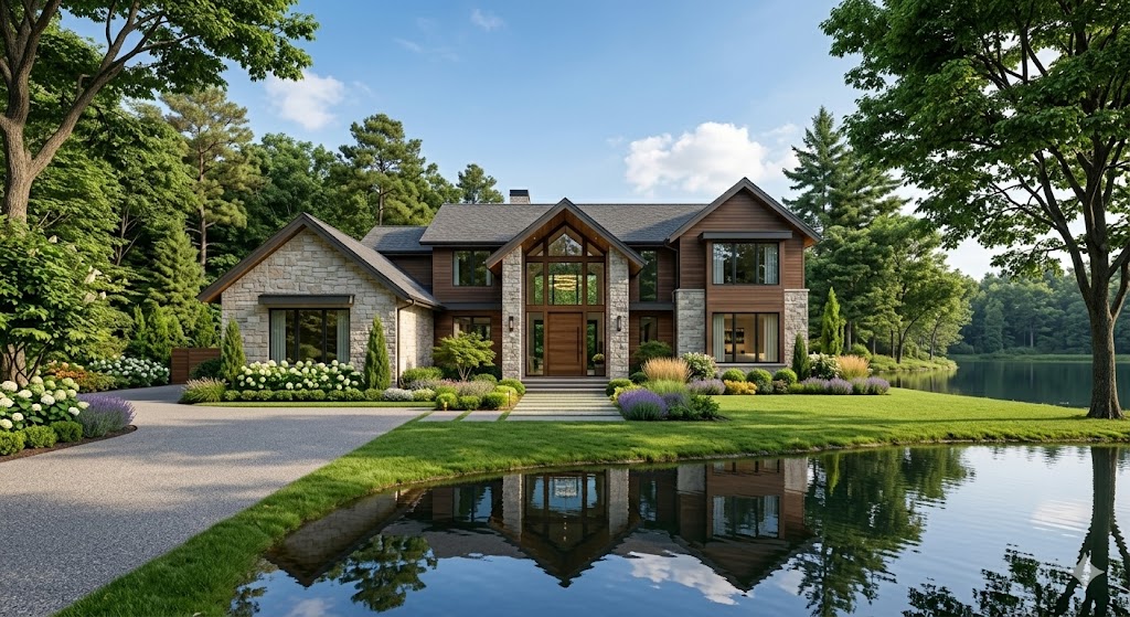 Bright home interior with open-plan kitchen